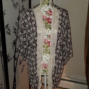 Cute boho print kimono